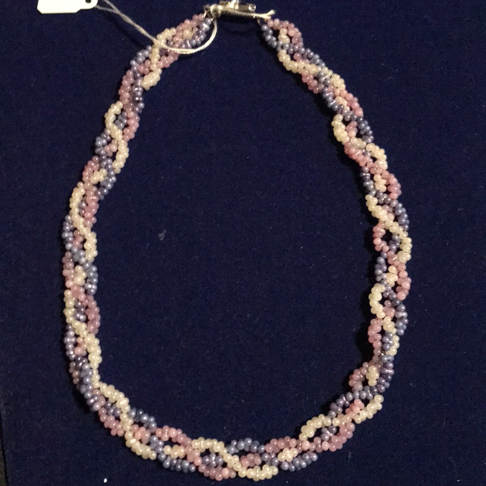 Purple beaded necklace